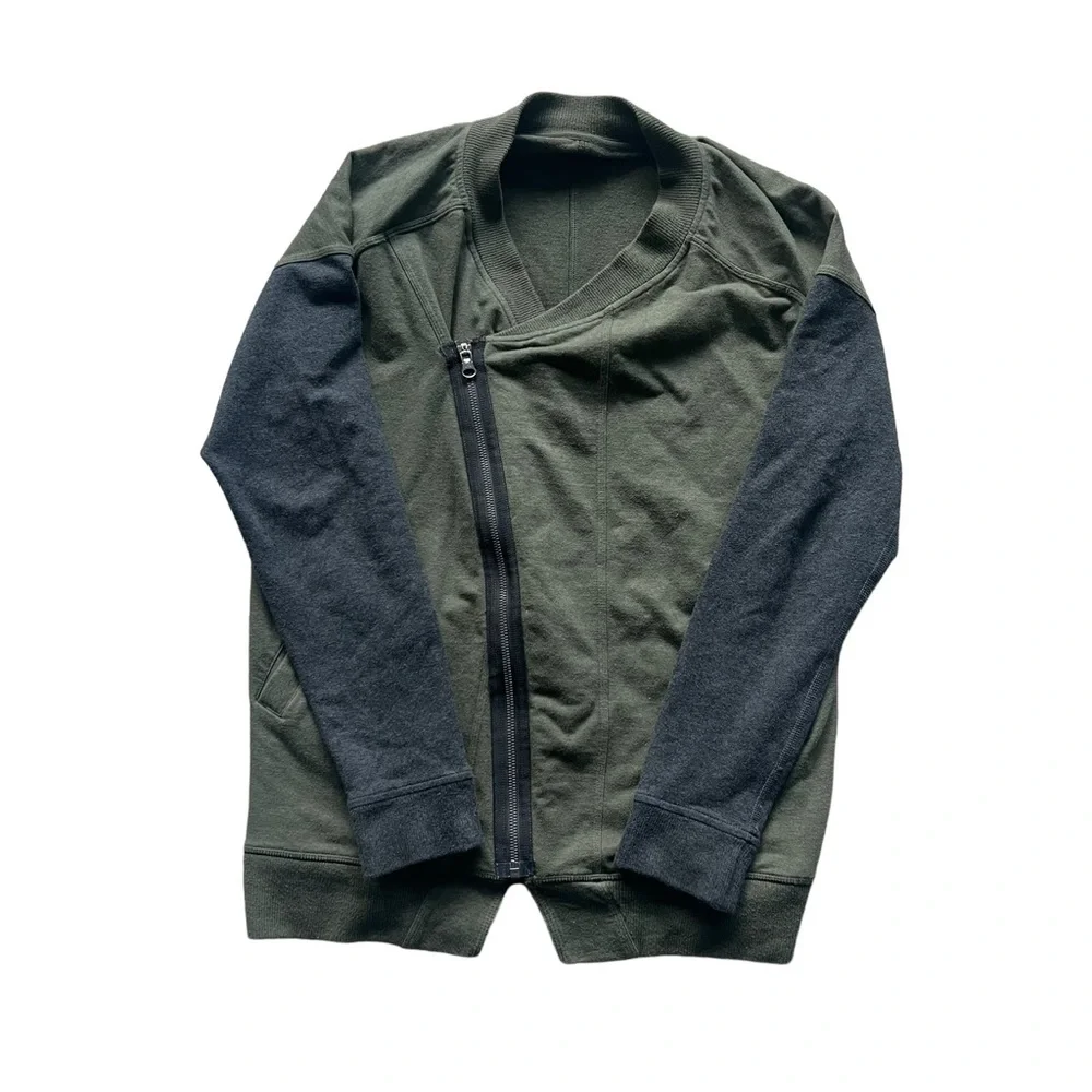 Lululemon Mula Bundle Wrap - Heathered Fatigue Green Gray Size 6 - Picture 7 of 12